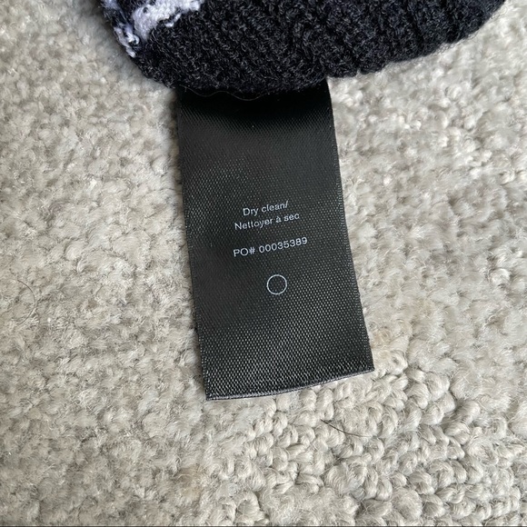 Rag and Bone Dianna Black Merino Wool V-Neck Oversized Midweight Sweater EUC XXS - Picture 11 of 12